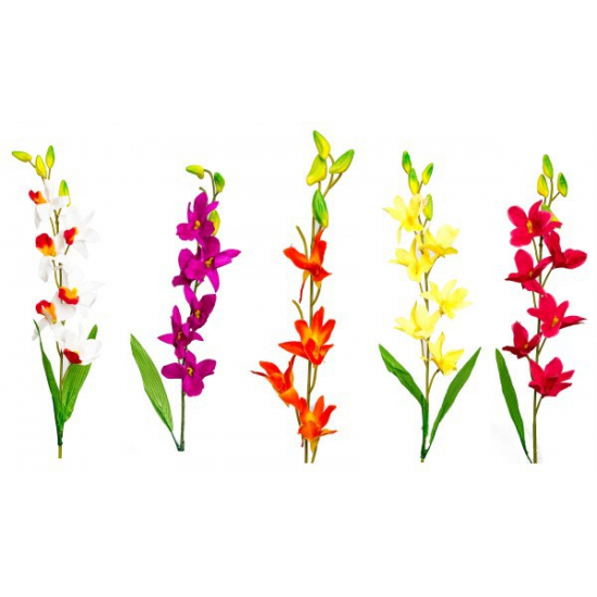 Selyemvirág dendrobium 65cm több színben
