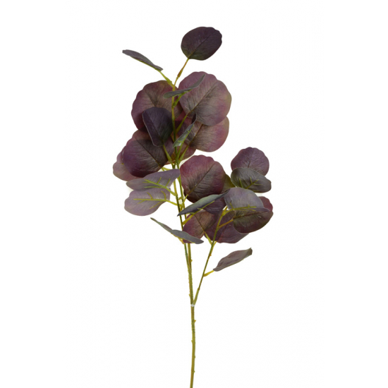 Selyemvirág eukaliptusz ág 66CM lilászöld