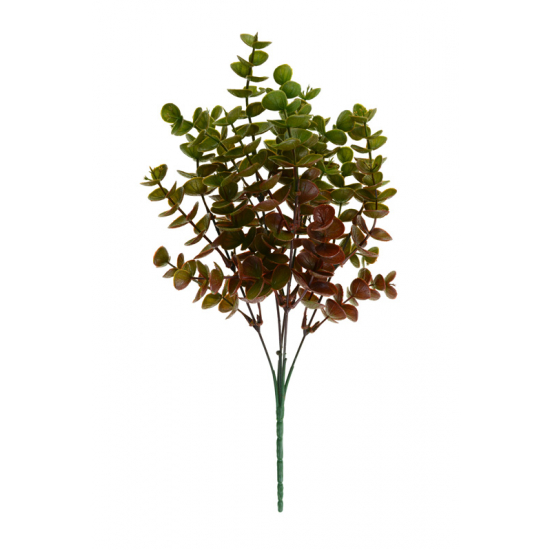 Selyemvirág eukaliptusz csokor 35cm narancs