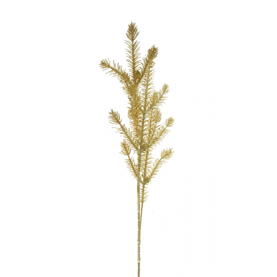 Selyemvirág fenyő ág 64cm arany