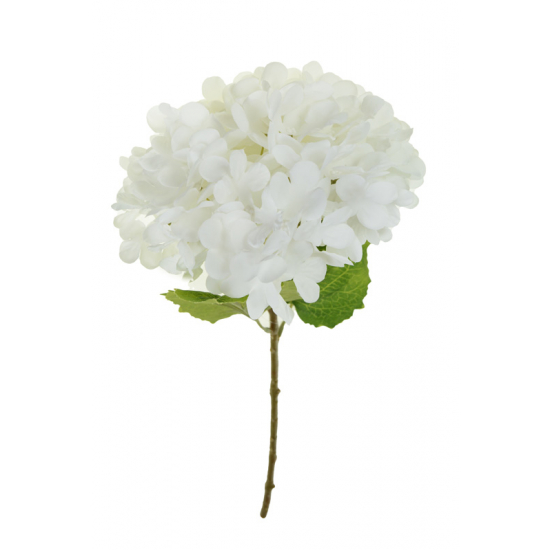 Selyemvirág hortenzia 52cm fehér