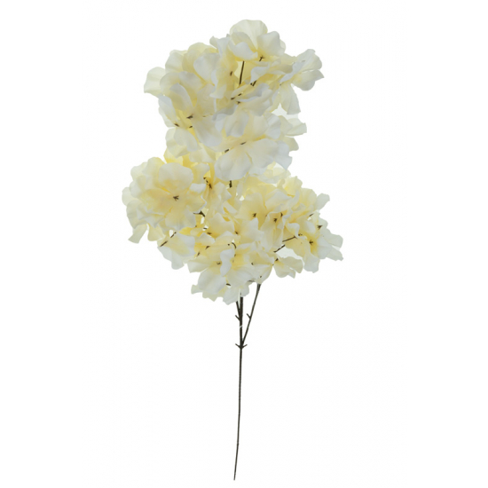 Selyemvirág hortenzia csokor 83cm krém