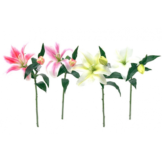 Selyemvirág liliom 68cm lila