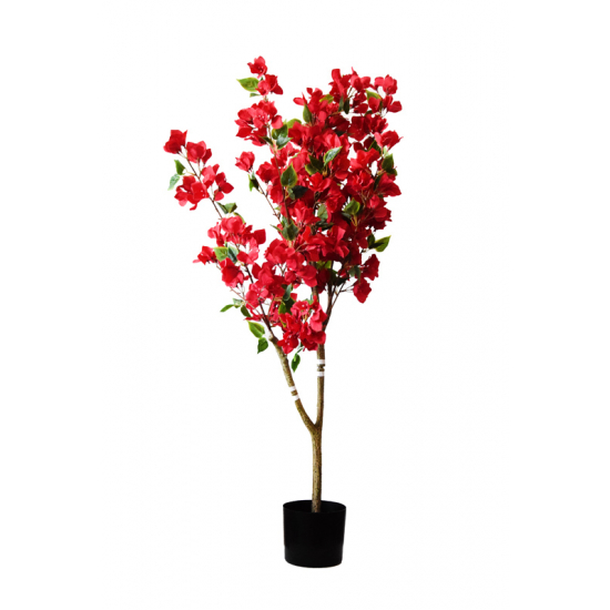 Selyemvirág murvafürt fa 120cm piros
