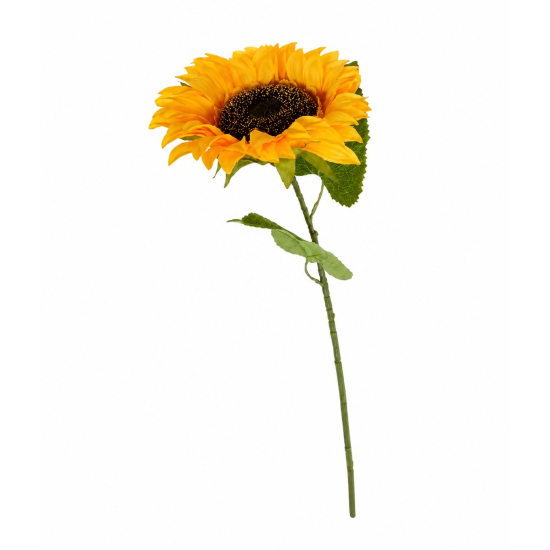 Selyemvirág napraforgó 1szálas 68cm sárga