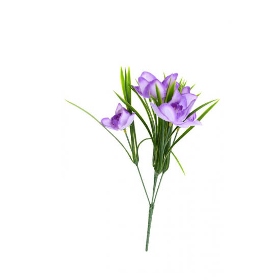 Selyemvirág nárciszcsokor 28 cm lila