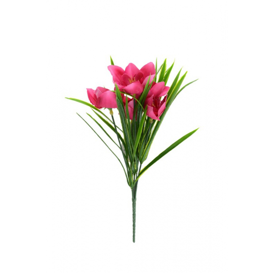 Selyemvirág nárciszcsokor 28 cm pink