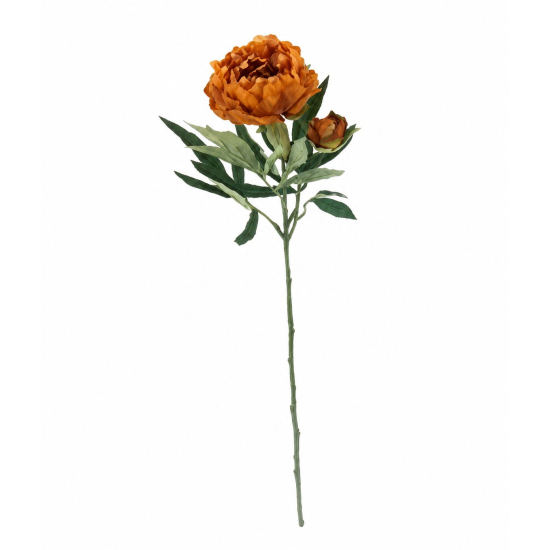 Selyemvirág peónia szál 26cm arany