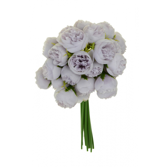Selyemvirág peoniacsokor 30cm v.lila