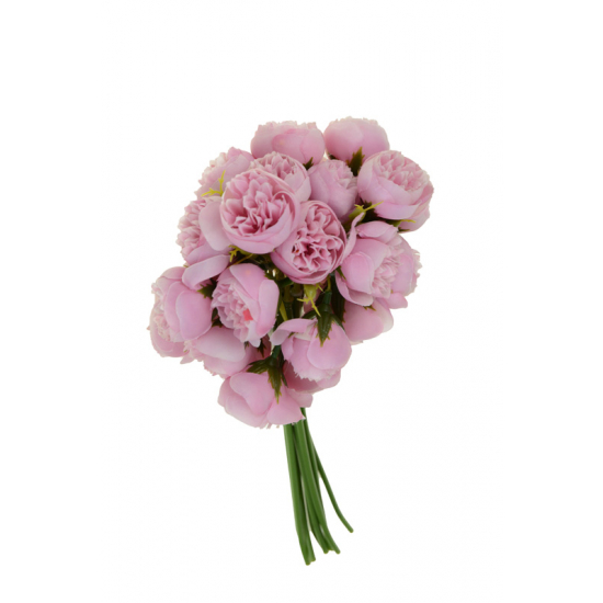 Selyemvirág peoniacsokor 30cm mix mályva