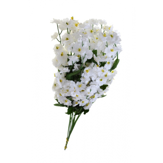 Selyemvirág rezgő 36cm S/12 fehér