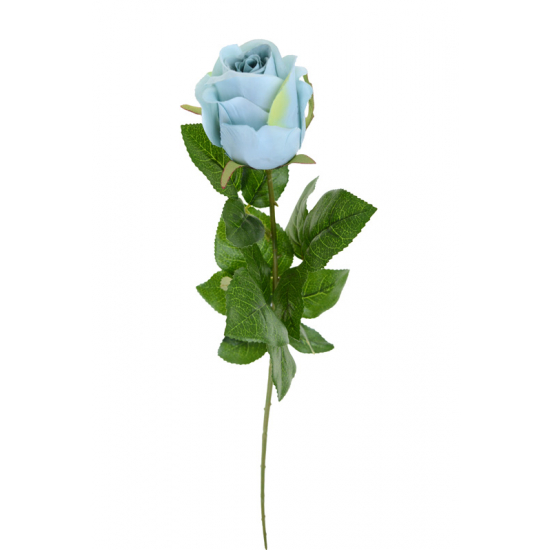 Selyemvirág rózsa 1szálas 76CM kék