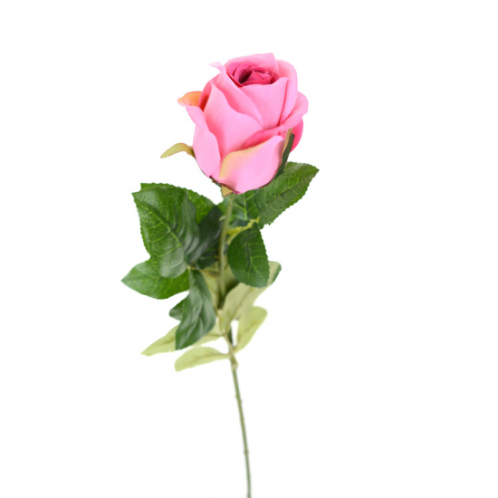 Selyemvirág rózsa 1szálas 76CM rózsaszín