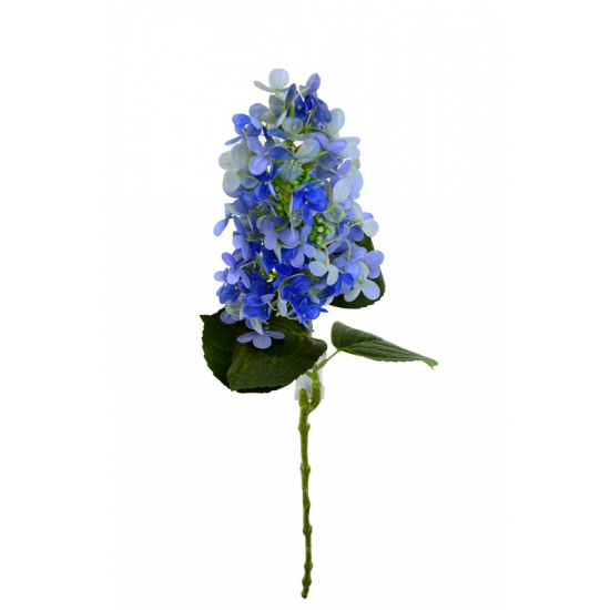Selyemvirág bugás hortenzia szálas 75CM kék