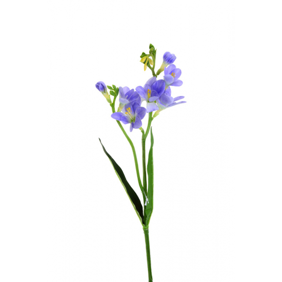 Selyemvirág férézia szálas 59CM lila