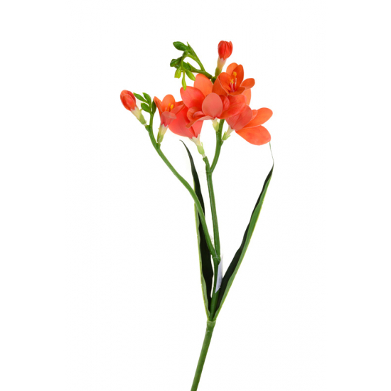 Selyemvirág férézia szálas 59CM piros