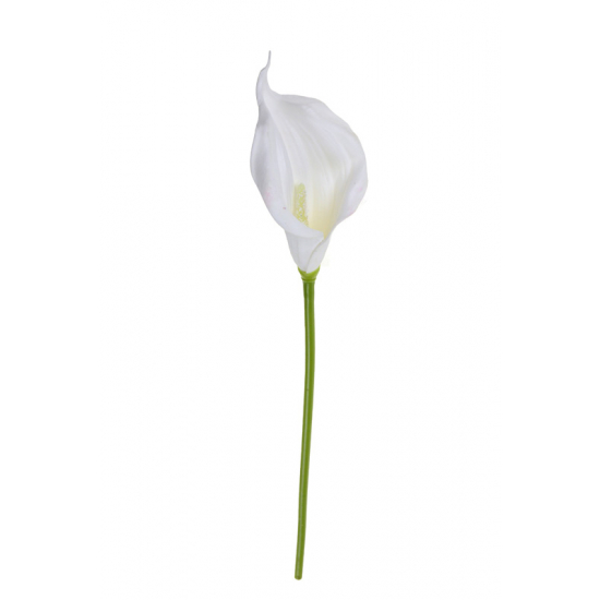 Selyemvirág kála szálas 33cm fehér