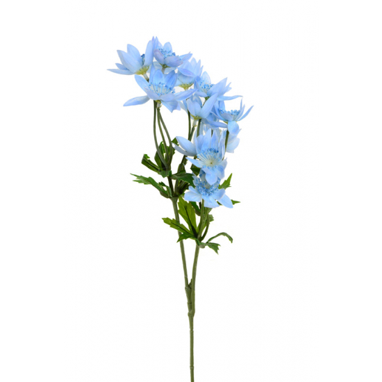 Selyemvirág kökörcsin szálas 66CM kék