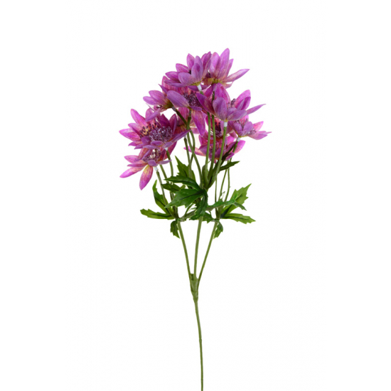 Selyemvirág kökörcsin szálas 66CM pink