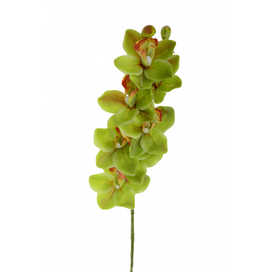 Selyemvirág orchidea szálas 77cm zöld