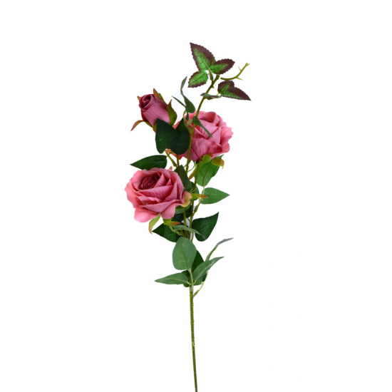 Selyemvirág rózsa szálas 78CM mályva