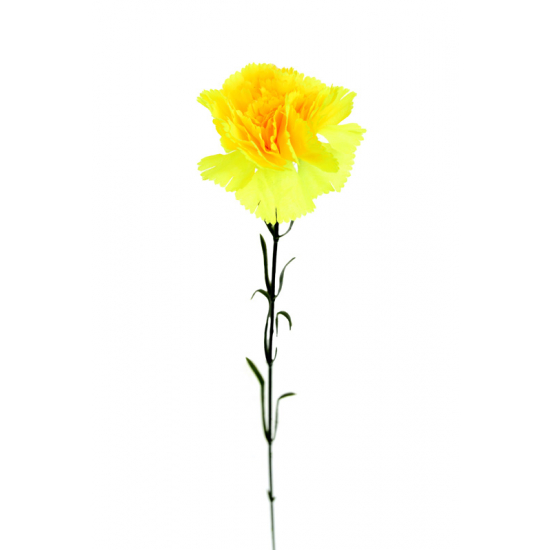 Selyemvirág szegfű szálas 53cm sárga