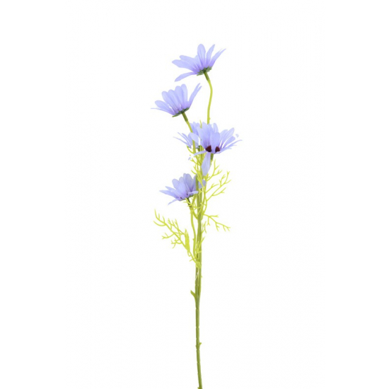Selyemvirág százszorszép 50 cm, 5 virágfej lila