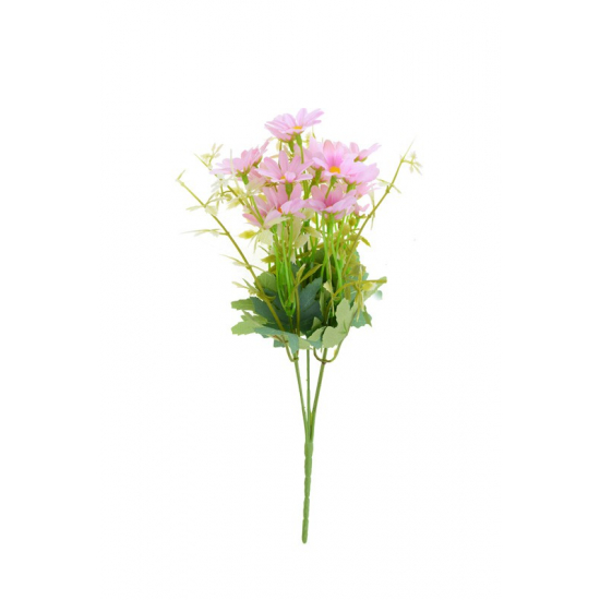 Selyemvirág százszorszép csokor 32 cm rózsaszín