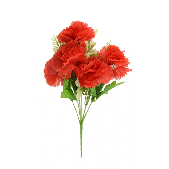 Selyemvirág szrgfűcsokor 31 cm piros