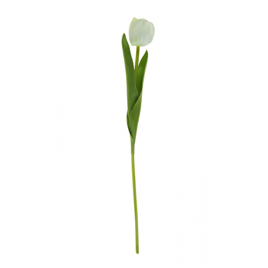 Selyemvirág tulipán 40cm fehér