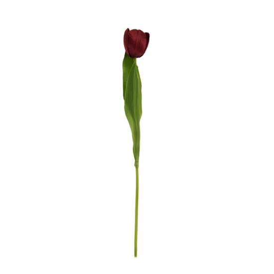 Selyemvirág tulipán 40cm piros