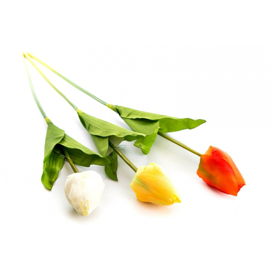 Selyemvirág tulipán szálas többszín