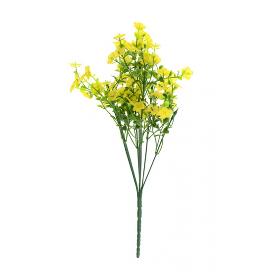 Selyemvirágcsokor 27 cm sárga