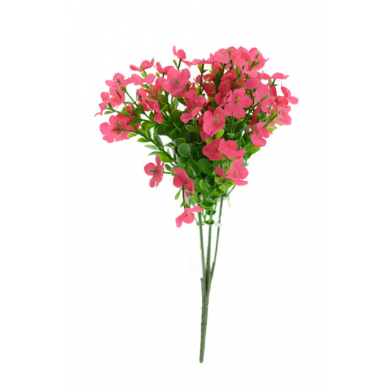 Selyemvirágcsokor 31 cm mini virágokkal pink