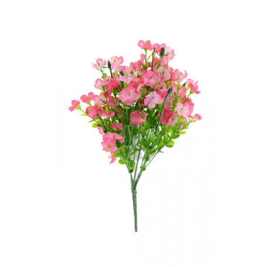 Selyemvirágcsokor 31 cm mini virágokkal rózsaszín