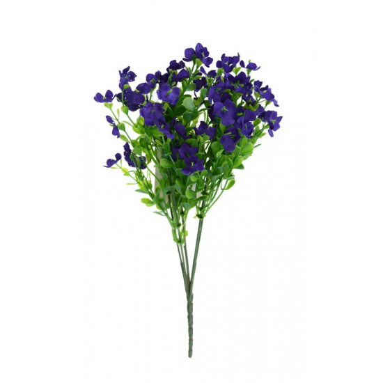 Selyemvirágcsokor 31 cm mini virágokkal s.lila