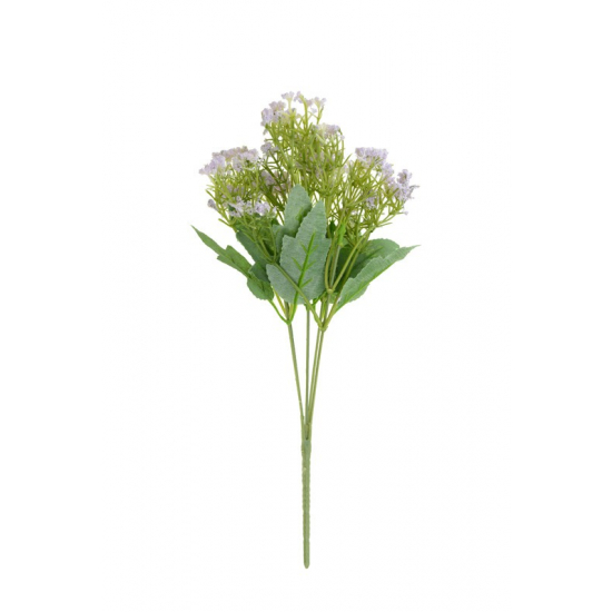 Selyemvirágcsokor leveles 32 cm lila