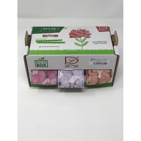 Szalag dekorlife komposztálható 70*10 pillangó mix col41 s/3