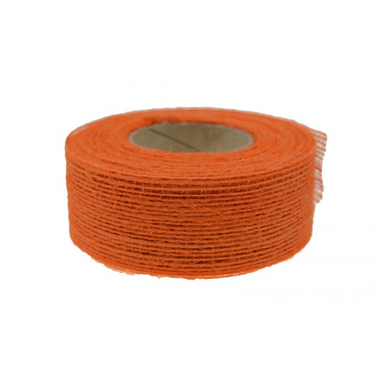 Szalag juta 4cm 10y sötét narancs sötét narancs