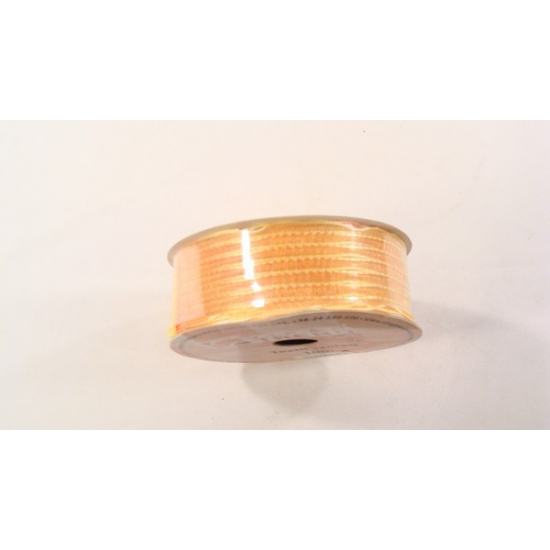 Szalag organza csíkos 4cm*10M narancs/sárga