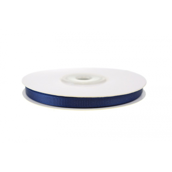 Szalag textil ripsz 0,6cm*20m navy kék