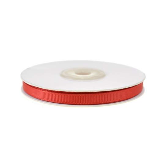Szalag textil ripsz 0,6cm*20m piros