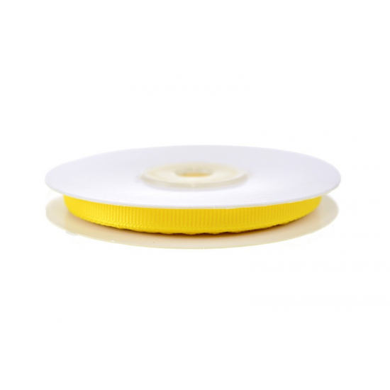 Szalag textil ripsz 0,6cm*20m sárga