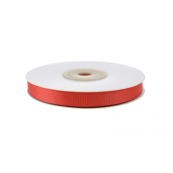 Szalag textil ripsz 1cm*20m piros