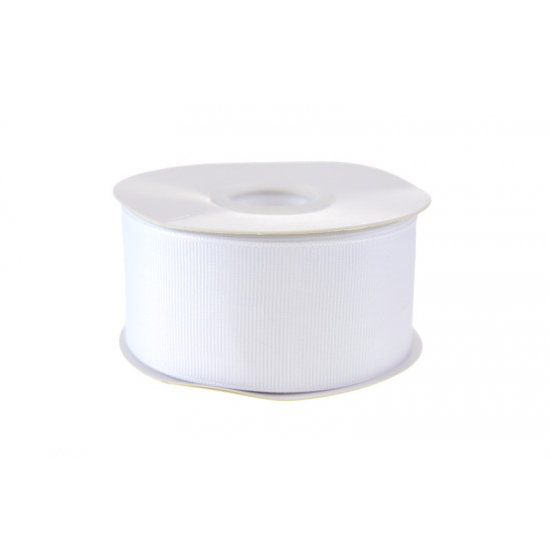 Szalag textil ripsz 3,8cm*20m fehér