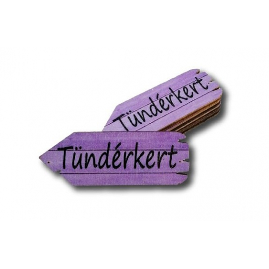 TÁBLA fa TÜNDÉRKERT NYÍL LILA 0*0 LV