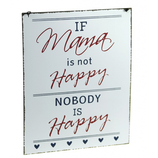 Tábla fém Mama feliratos 24*19 akasztós DK