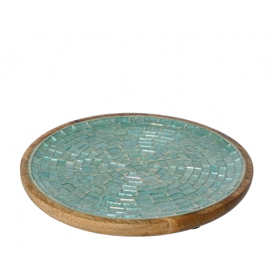 Tál fa D30 kék