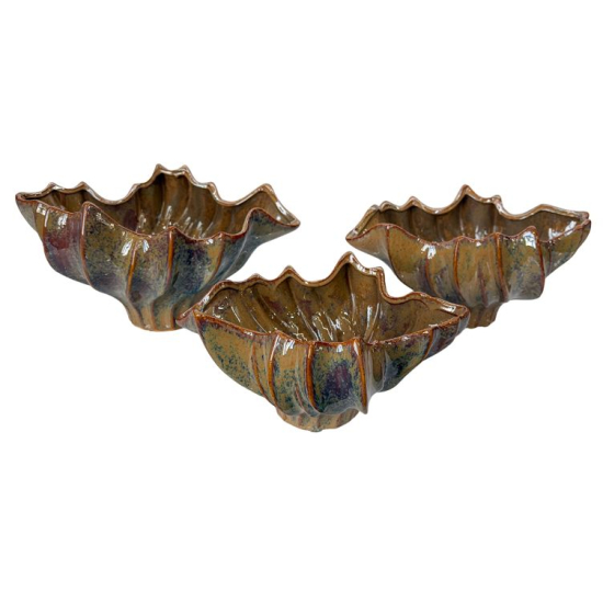 Tál kerámia 35*27*18cm barna