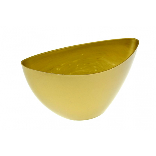 Tál plasztik 21cm csónak forma arany